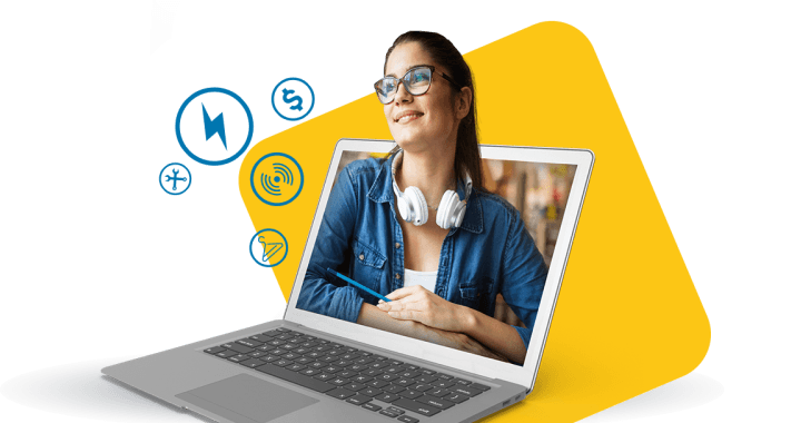 Cliente utilizando serviço de internet da Netbarretos